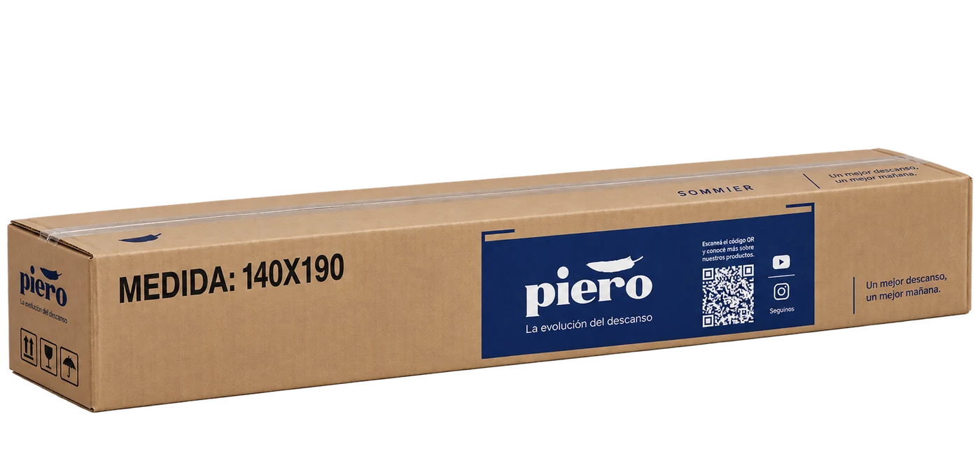 La caja cerrada en la que llega la base, cerrada y desarmada